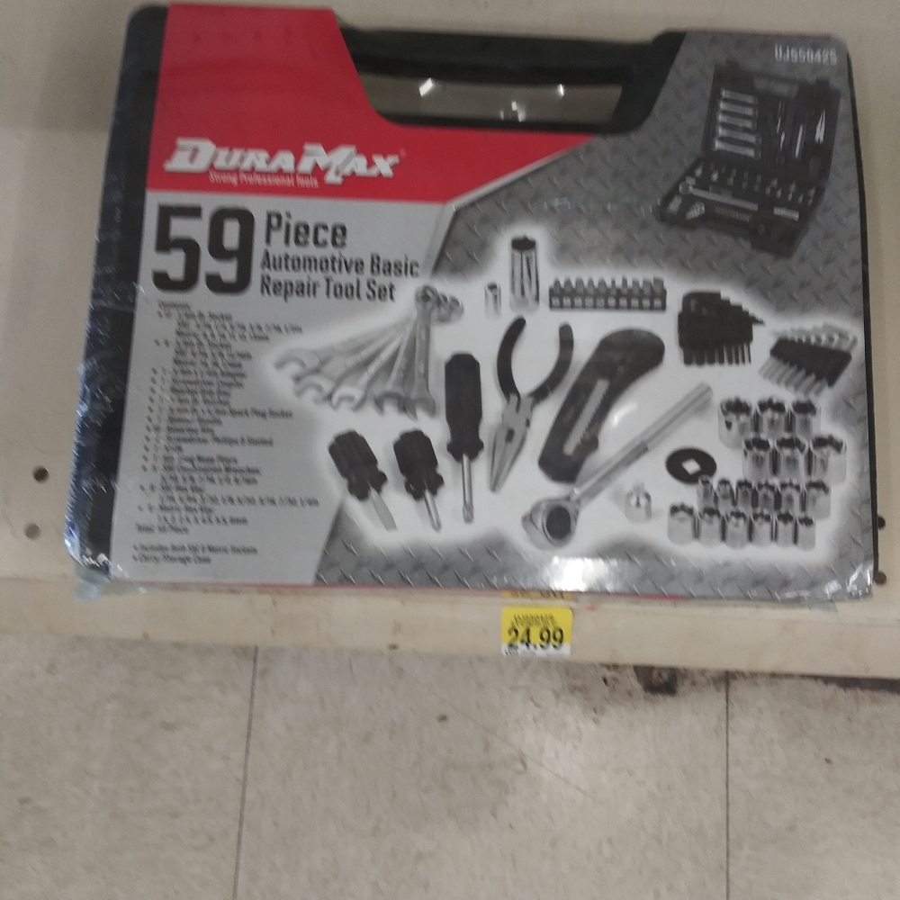 New wrapped Duramax 59 pc auto basic repair kit